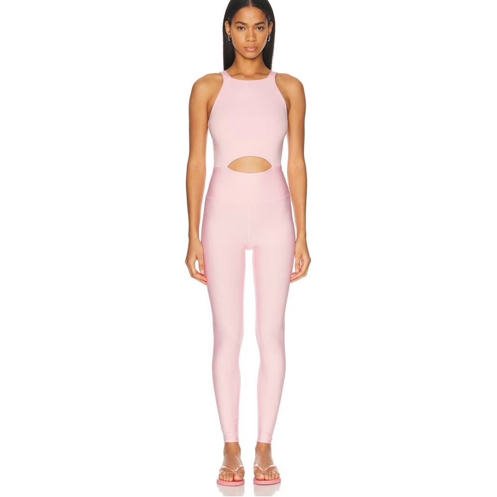 Year of Ours Cut Out Onesie Athletic Baby Pink Jumpsuit Large